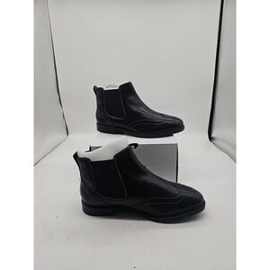 Hush Puppies Bailey Chelsea Boot Black Leather Bootie Size Womens 11 NEW